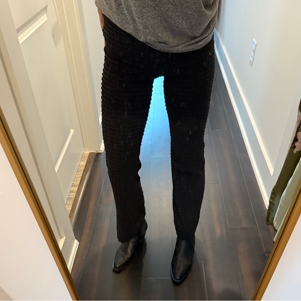 Ganni black cropped pants - size 32